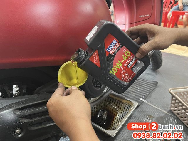 Thay dầu nhớt xe vespa chính hãng chất lượng uy tín tại tphcm - 7
