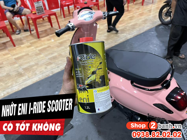 Nhớt eni i-ride scooter ma2 5w40 có tốt không thay cho xe nào phù hợp - 1