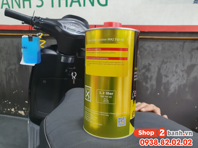 Vespa primavera thay nhớt eni 5w40 i-ride scooter chạy có mát máy không - 3
