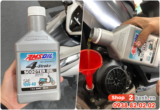 Top 6 nhớt tốt cho xe vespa gtv 300 bán chạy nhất shop2banh - 7