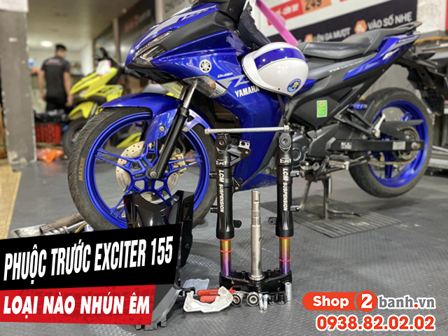 Phuộc trước xe exciter 155 nên thay loại nào nhún êm bền tốt - 1