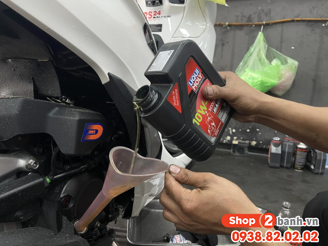 Nhớt liqui moly tay ga loại nào tốt nên dùng cho xe sh 160 sh350i vespa sprint - 3