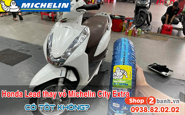 Honda lead thay vỏ michelin city extra có bám đường tốt không - 1