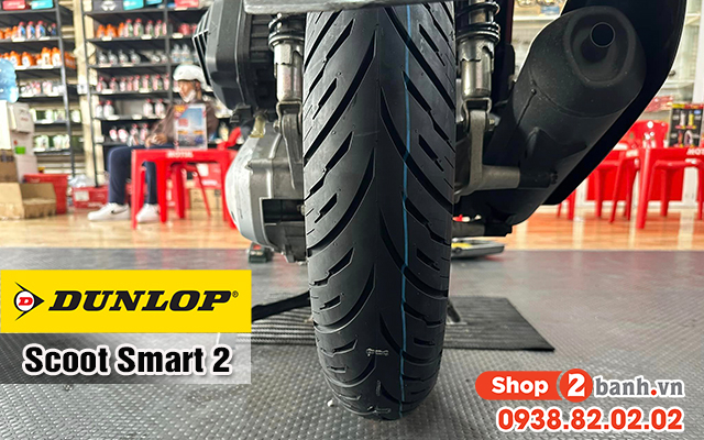Xe sh 160i thay lốp dunlop scoot smart 2 bám đường tốt không  - 3