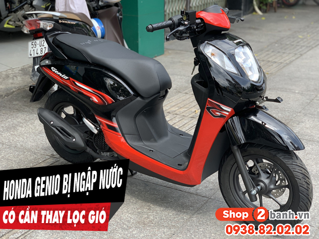 Xe honda genio chạy qua vùng ngập nước có cần phải thay lọc gió - 1