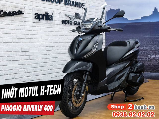 Thay nhớt motul h-tech 100 10w40 cho xe ga piaggio beverly 400 có được không - 1