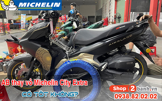 Honda ab thay vỏ michelin city extra có bám đường tốt không - 1