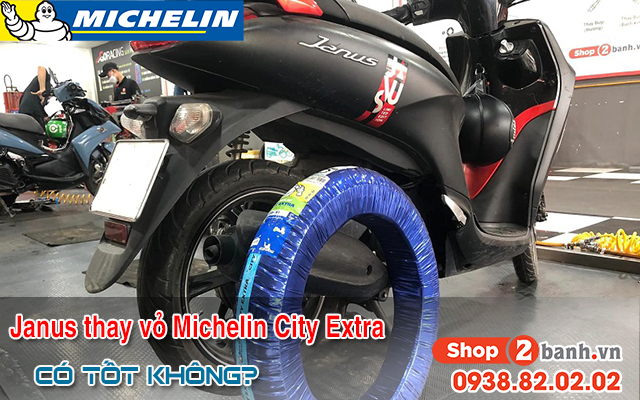 Janus thay vỏ michelin city extra có bám đường tốt không - 1