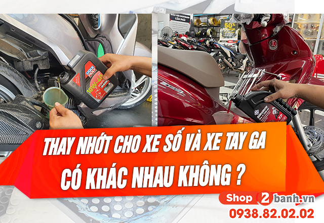 Dầu nhớt xe số có thay cho xe tay ga được không - 1