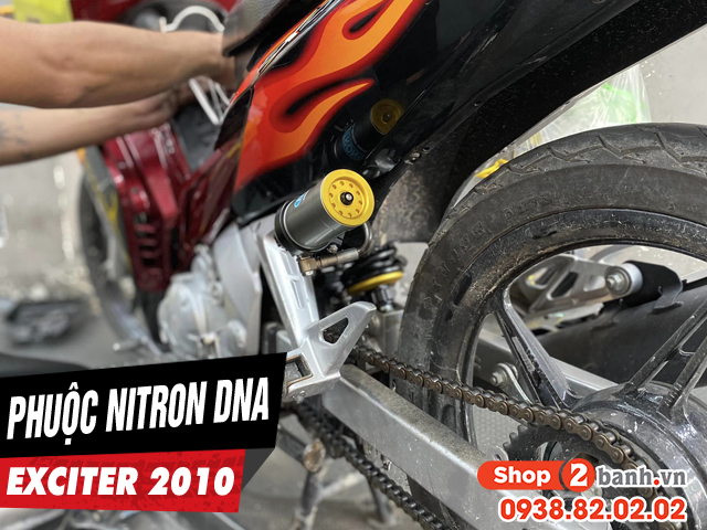 Phuộc nitron cho exciter 2010 4 số loại nào đi êm và bền nhất - 1