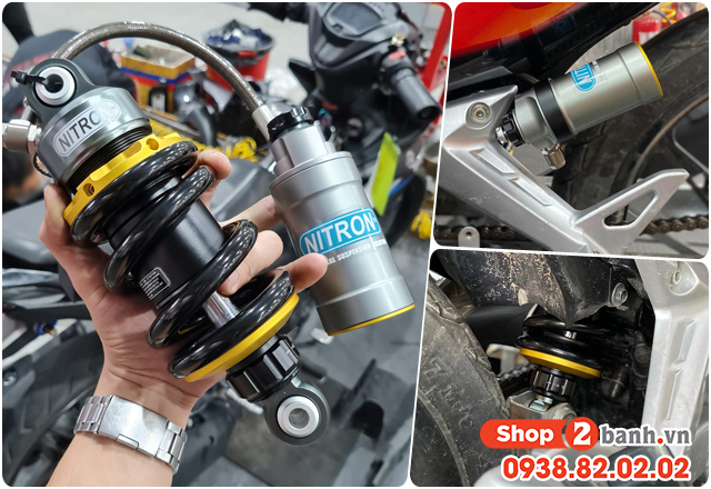 Phuộc nitron cho exciter 2010 4 số loại nào đi êm và bền nhất - 2