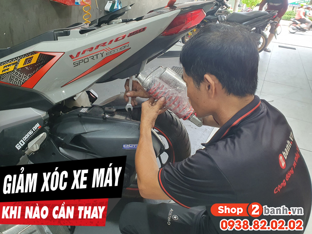 Khi nào cần thay giảm xóc xe máy - 1