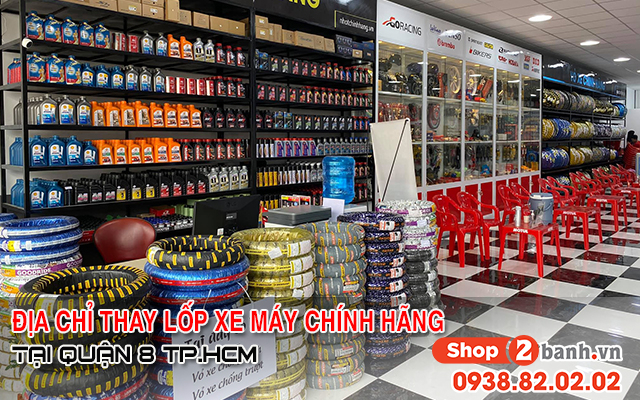 Địa chỉ thay vỏ lốp xe máy tại quận 8 chính hãng giá tốt - 1