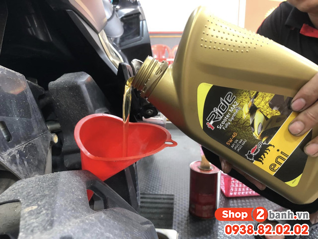 Nhớt eni 5w40 thay cho xe ab 160 có phù hợp không - 3