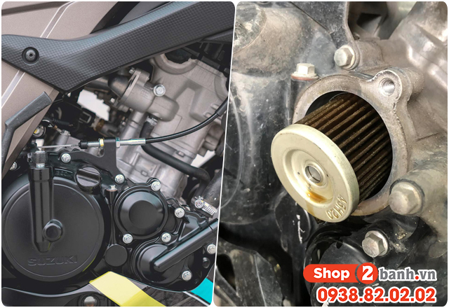 Lọc nhớt suzuki gsx-s150 nằm ở đâu bao lâu nên thay lọc nhớt - 2