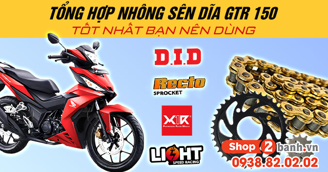 Tổng hợp nhông sên dĩa gtr 150 tốt nhất bạn nên dùng - 1