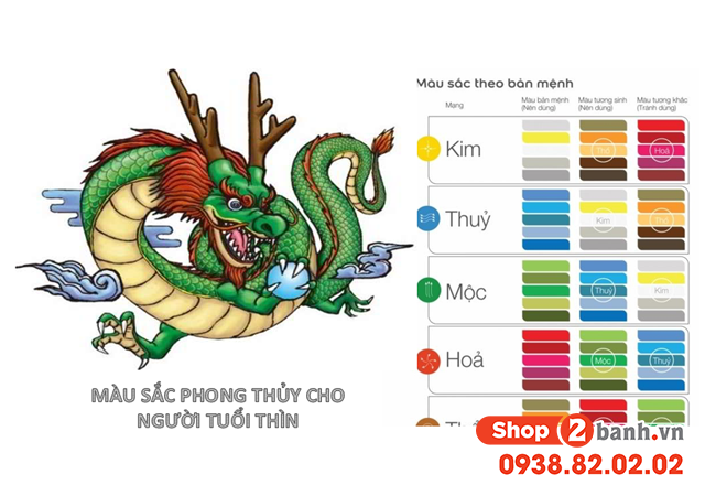 Tuổi Bính Thìn 2024 Hợp Màu Gì? Màu Sắc Phong Thủy Mang Lại May Mắn