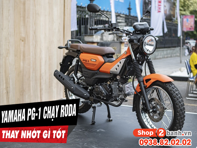 Xe yamaha pg-1 chạy roda thì thay nhớt máy như thế nào - 1