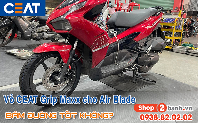 Vỏ ceat gripp max cho xe air blade có bám đường tốt không - 1
