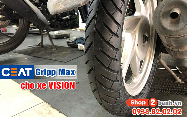 Xe honda vision thay vỏ ceat gripp max có bám đường tốt không  - 3