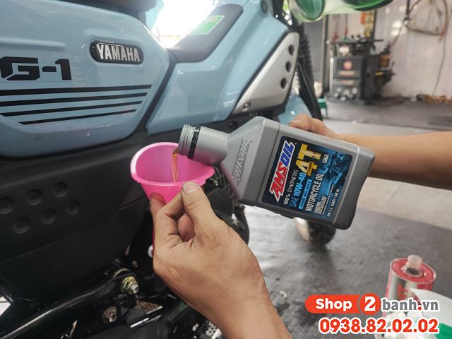 Yamaha pg-1 nên thay nhớt loại nào tốt để đi đường dài về quê ăn tết - 7