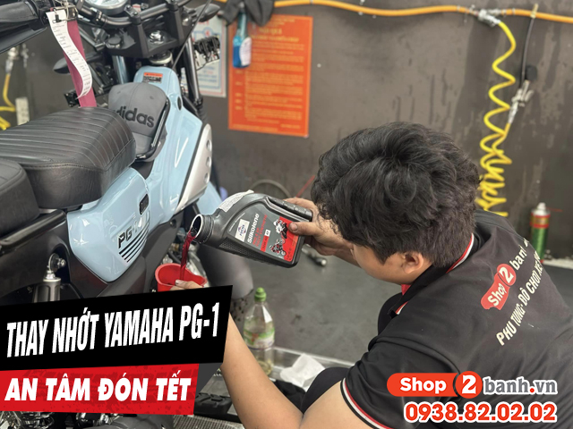 Yamaha pg-1 nên thay nhớt loại nào tốt để đi đường dài về quê ăn tết - 1