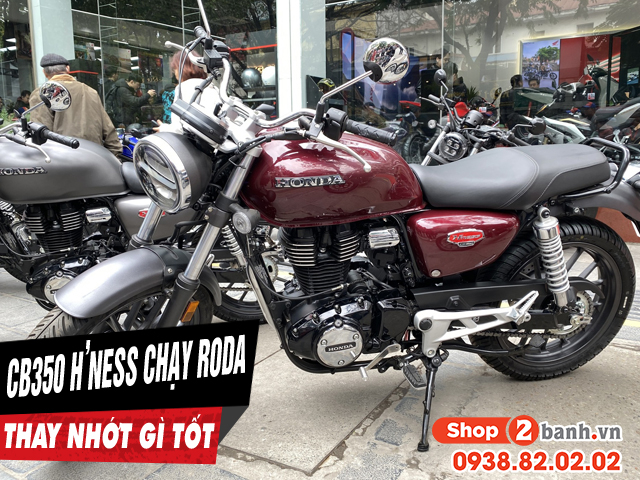 Xe mô tô honda cb350 hness chạy roda thì thay nhớt máy như thế nào - 1