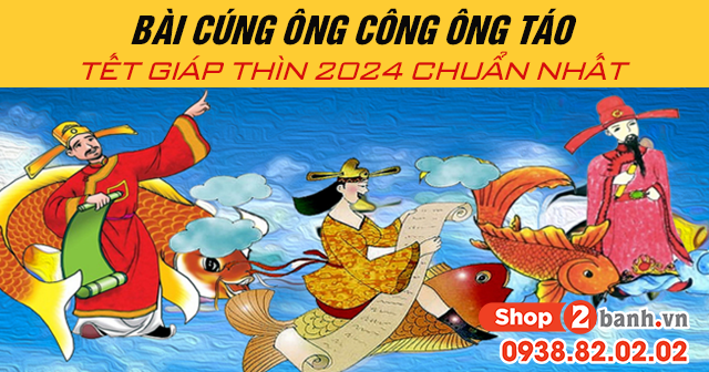 Bài cúng ông công ông táo tết giáp thìn 2024 chuẩn nhất - 1