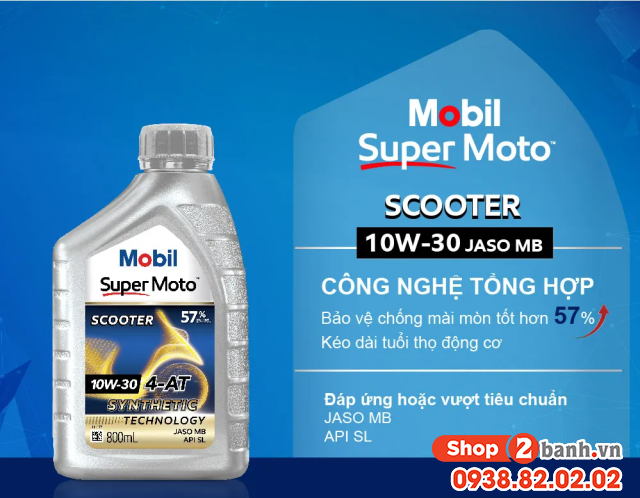 Nhớt mobil cho xe tay ga loại nào tốt nhất hiện nay - 6