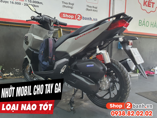 Nhớt mobil tay ga loại nào tốt nên dùng cho xe ab 160 vario 160 - 1