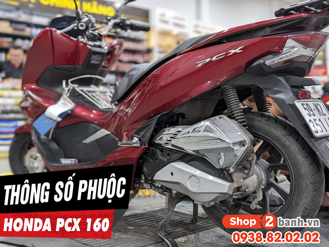 Thông số phuộc sau pcx 160 cao bao nhiêu thay loại nào phù hợp - 1