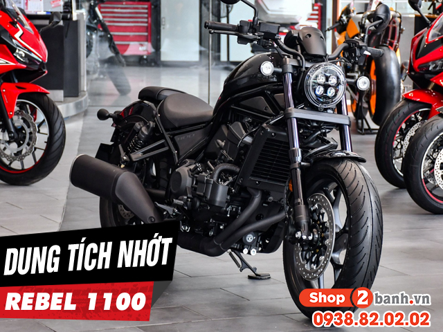 Dung tích nhớt xe mô tô honda rebel 1100 bao nhiêu lít - 1