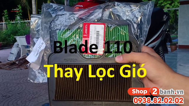 Lọc gió xe blade 110 nằm ở đâu bao lâu thì nên thay mới - 3