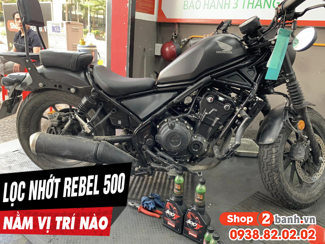Lọc nhớt xe rebel 500 nằm ở đâu bao lâu thì nên thay lọc nhớt mới - 1