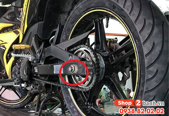 Cốt bánh sau exciter 150 dài bao nhiêu - 3
