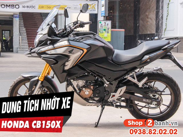 Dung tích nhớt xe honda cb150x bao nhiêu lít - 1
