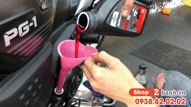 Dung tích nhớt xe yamaha pg-1 bao nhiêu lít - 10