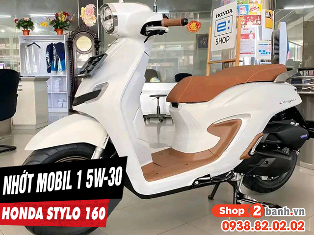 Stylo 160 thay nhớt mobil 1 5w30 chạy có bốc máy không - 1