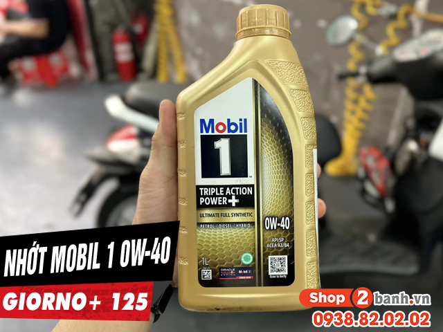 Honda giorno 125 thay nhớt mobil 1 0w40 chạy có mát máy không - 1