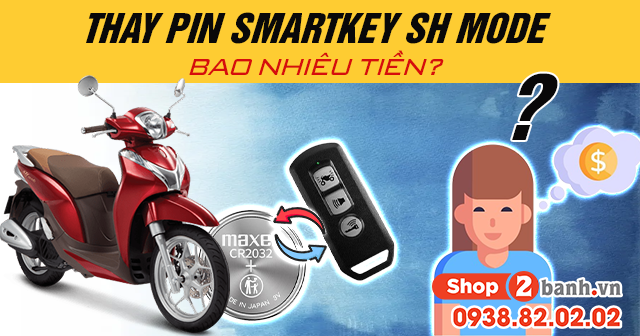 Thay pin chìa khóa smartkey sh mode bao nhiêu tiền - 1