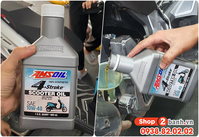 Dung tích nhớt xe fascino 125 bao nhiêu ml - 10