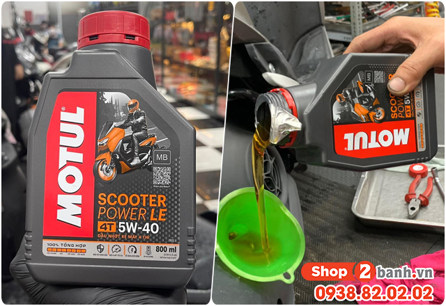 Dung tích nhớt xe fascino 125 bao nhiêu ml - 3
