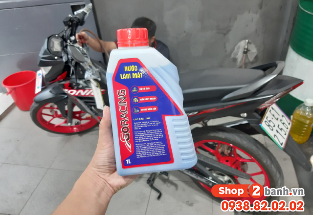 Bình nước mát xe sonic 150 nằm ở đâu châm nước làm mát chỗ nào - 3