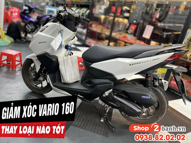 Thay phuộc nhún giảm xóc sau xe vario 160 giá bao nhiêu - 1