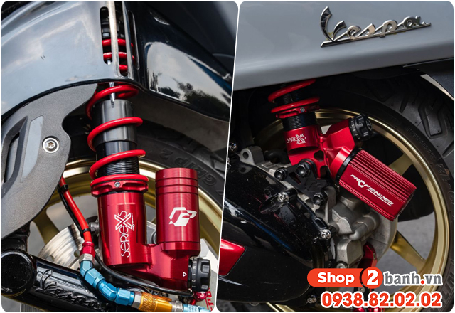 Thay phuộc nhún giảm xóc xe vespa sprint giá bao nhiêu - 4