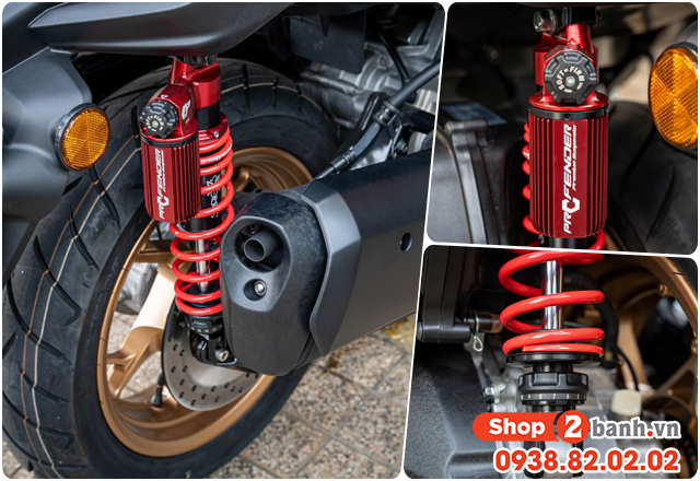 Thông số phuộc sau yamaha xmax 300 cao bao nhiêu thay loại nào tốt - 3