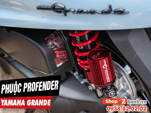 Nâng cấp phuộc sau profender cho xe yamaha grande nhún có êm không - 1