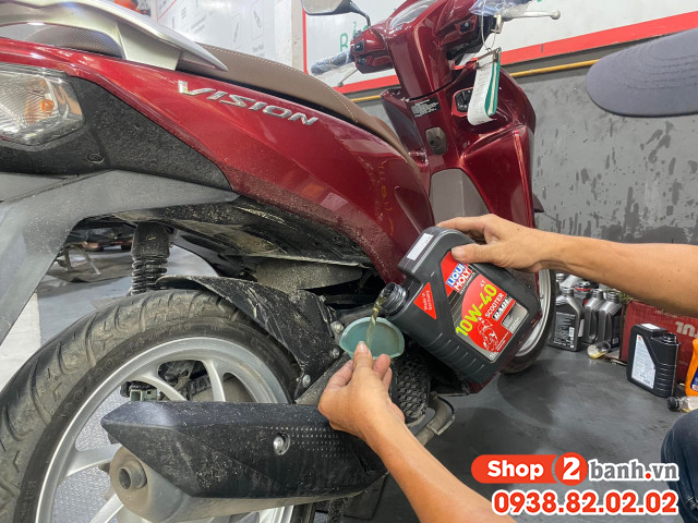 Xe tay ga honda vision mới mua chạy bao nhiêu km thì nên thay nhớt - 2