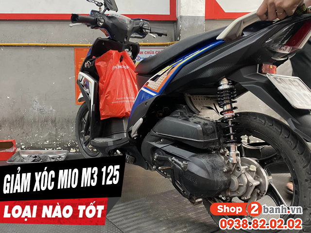 Thay phuộc nhún giảm xóc sau xe mio 125 m3 giá bao nhiêu - 1