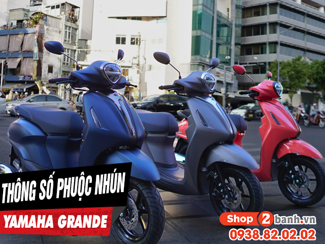 Thông số phuộc nhún sau xe yamaha grande cao bao nhiêu mm - 1